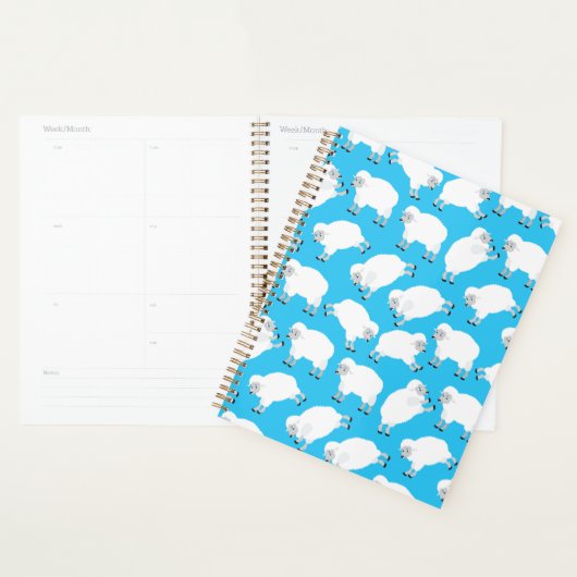 Counting Sheep Blue Nursery Pattern Planner (Display)
