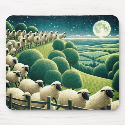 Counting Sheep Muismat (Voorkant)