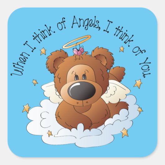 Country Angel Beer inspirerend sticker (Voorkant)