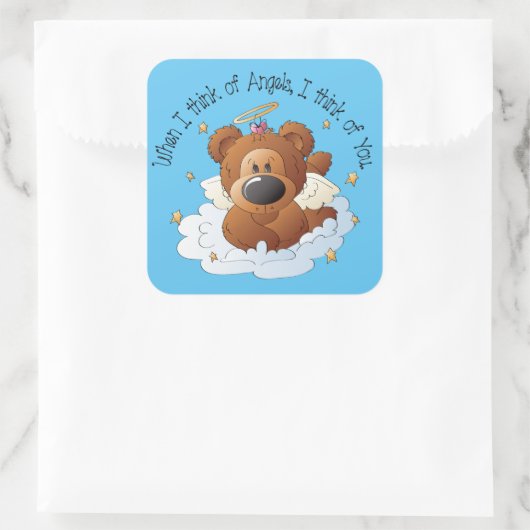 Country Angel Beer inspirerend sticker (Tas)