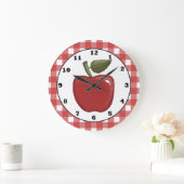 Country Apple cartoon kitchen wall clock Grote Klok (Huis)