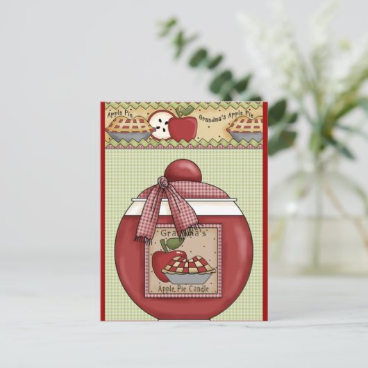 country apple pie briefkaart (Staand voorkant)