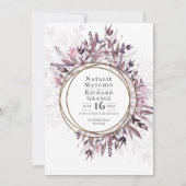 Country art bloemenbruiloft uitnodigen, kaart (Voorkant)