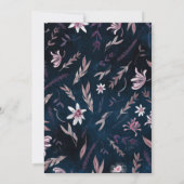 Country art bloemenbruiloft uitnodiging, uitnodigi kaart (Achterkant)