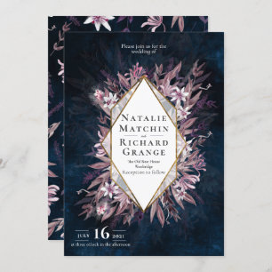 Country art bloemenbruiloft uitnodiging, uitnodigi kaart