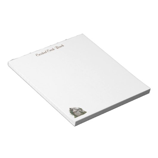 Country Barn gepersonaliseerd Notitieblok (Schuin)