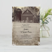 Country Barn Party Junior / Senior Prom Kaart (Staand voorkant)