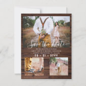 Country Barn Rustic PHOTO Collage Bewaar Datum (Voorkant)