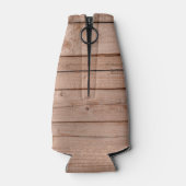 Country Barn Rustieke Houten Monogram Fles Koeler (Achterkant)