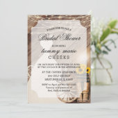 Country Barnwood Vrijgezellenfeest Kaart (Staand voorkant)