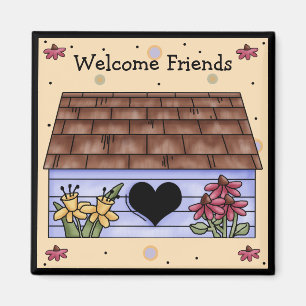 Country Birdhouse Koelkast Magneet