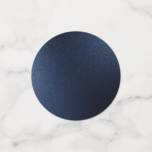 Country Blue Blush Roze Rozen Navy Gold DANK U Confetti (Kleine voorkant)