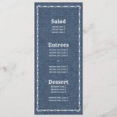 Country Blue Denim en Barb Wire 2 Menu (Voorkant)