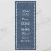 Country Blue Denim en Barb Wire Menu (Voorkant)