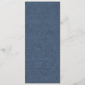 Country Blue Denim en Barb Wire Menu (Achterkant)