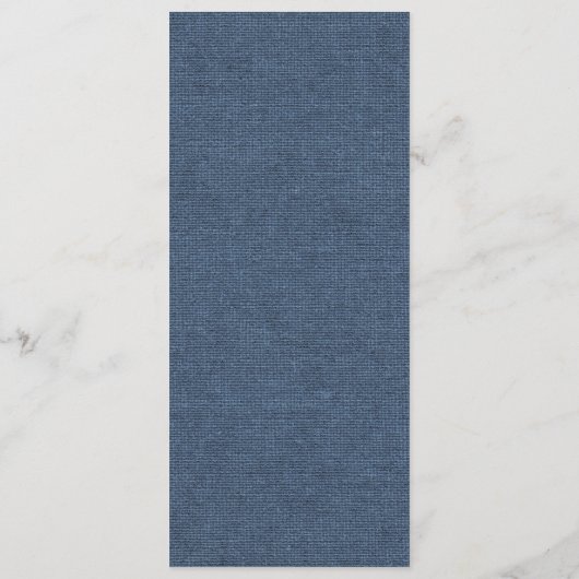 Country Blue Denim en Barb Wire Menu (Achterkant)