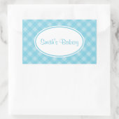 Country Blue Gingham Stickers (Tas)