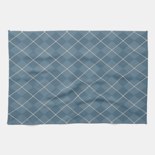 Country Blue Kitchen Towel Theedoek (Horizontaal)