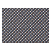 Country Blue Red White Grey Squares Christmas Tafelkleed (Voorkant (Horizontaal))