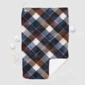 Country Blue Red White Grey Squares   Golfhanddoek (Insitu)