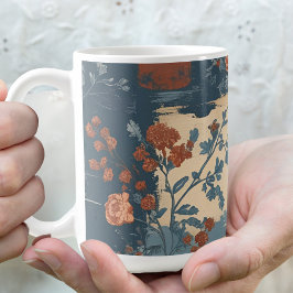 Country Blue Roest Rustic Boerderijstijl Koffiemok