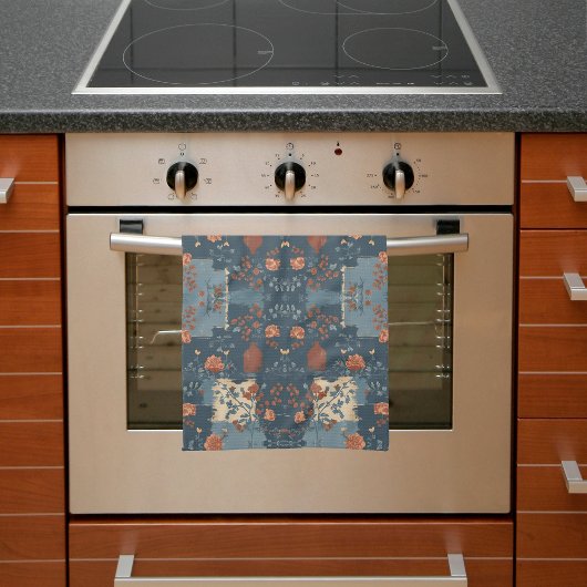 Country Blue Roest Rustic Boerderijstijl Theedoek