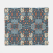 Country Blue Roest Rustieke Boerderij Fleece Deken (Voorkant (Horizontaal))