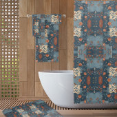 Country Blue Rust Rustic Boerderijstijl Bad Handdoek