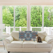 Country Blue Rust rustieke boerderij Fleece Deken