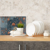 Country Blue Rust Rustieke Boerderij Glas Snijplank