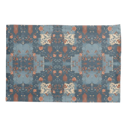 Country Blue Rust rustieke boerderij Kussensloop (Achterkant)