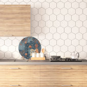 Country Blue Rust Rustieke Boerderij Rond Snijplank