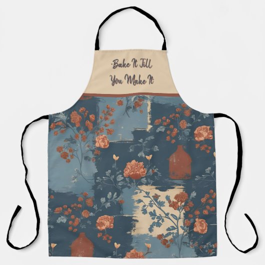 Country Blue Rust Rustieke Boerderij  Schort (Voorkant)
