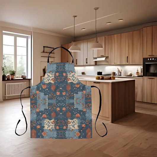 Country Blue Rust rustieke boerderij Schort