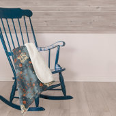 Country Blue Rust rustieke boerderij Sherpa Deken