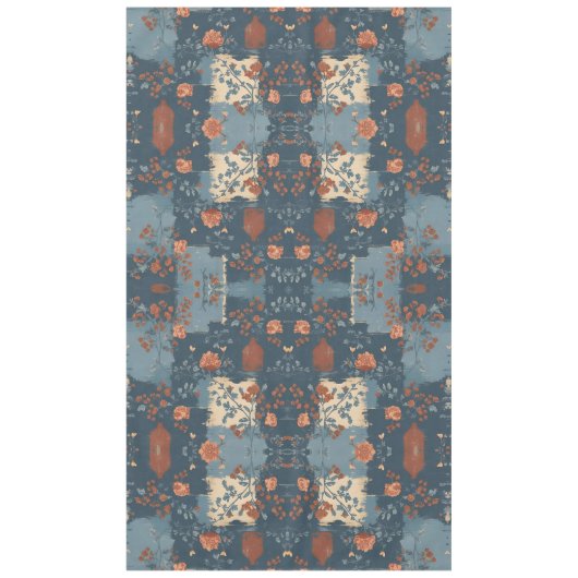 Country Blue Rust rustieke boerderij Tafelkleed (Voorkant)