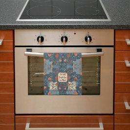 Country Blue Rust Rustieke Boerderij  Theedoek