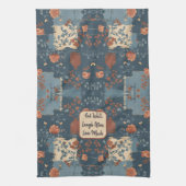 Country Blue Rust Rustieke Boerderij  Theedoek (Verticaal)