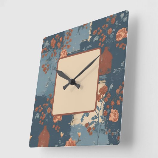 Country Blue Rust rustieke boerderij Vierkante Klok (Hoek)