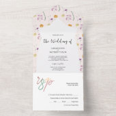 Country Blush Fairy Garden All In One Uitnodiging (Binnen)