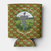 Country Boerderij Garden Scarecrow Gepersonaliseer Blikjeskoeler (Voorkant)