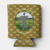 Country Boerderij Garden Scarecrow Gepersonaliseer Blikjeskoeler (Achterkant)