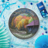 Country Boerderij Tobacco Barn Personalised Party Papieren Bordje (Feest)