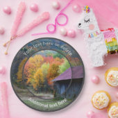 Country Boerderij Tobacco Barn Personalised Party Papieren Bordje (Feest)