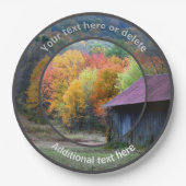 Country Boerderij Tobacco Barn Personalised Party Papieren Bordje (Voorkant)