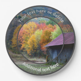 Country Boerderij Tobacco Barn Personalised Party Papieren Bordje