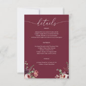 Country Boho Rustieke Bachelorette Party Route Kaart (Achterkant)