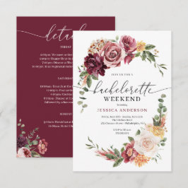 Country Boho Rustieke Bachelorette Party Route Kaart