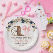 Country Boots of Bows Gender onthullen Papieren Bo Bordje (Feest)