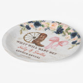 Country Boots of Bows Gender onthullen Papieren Bo Bordje (Gekanteld)